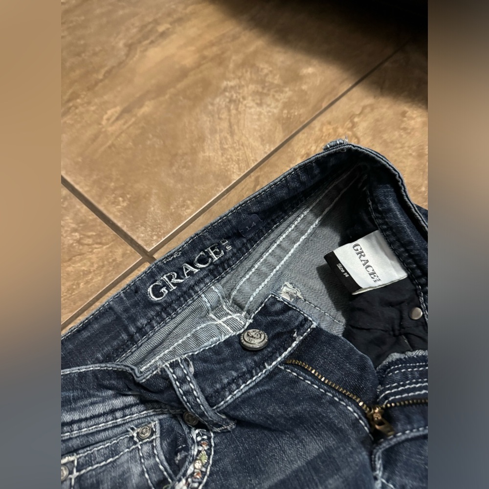 Grace in LA Girls Jeans – Size 14, Low-Rise - Picture 4 of 5